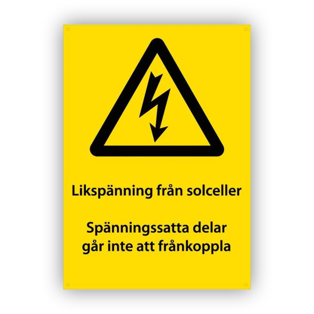 Likspänning från solceller - Stående