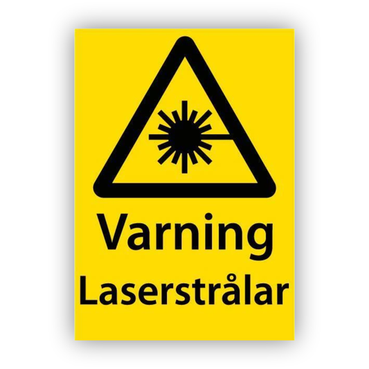 Varning Laserstrålar